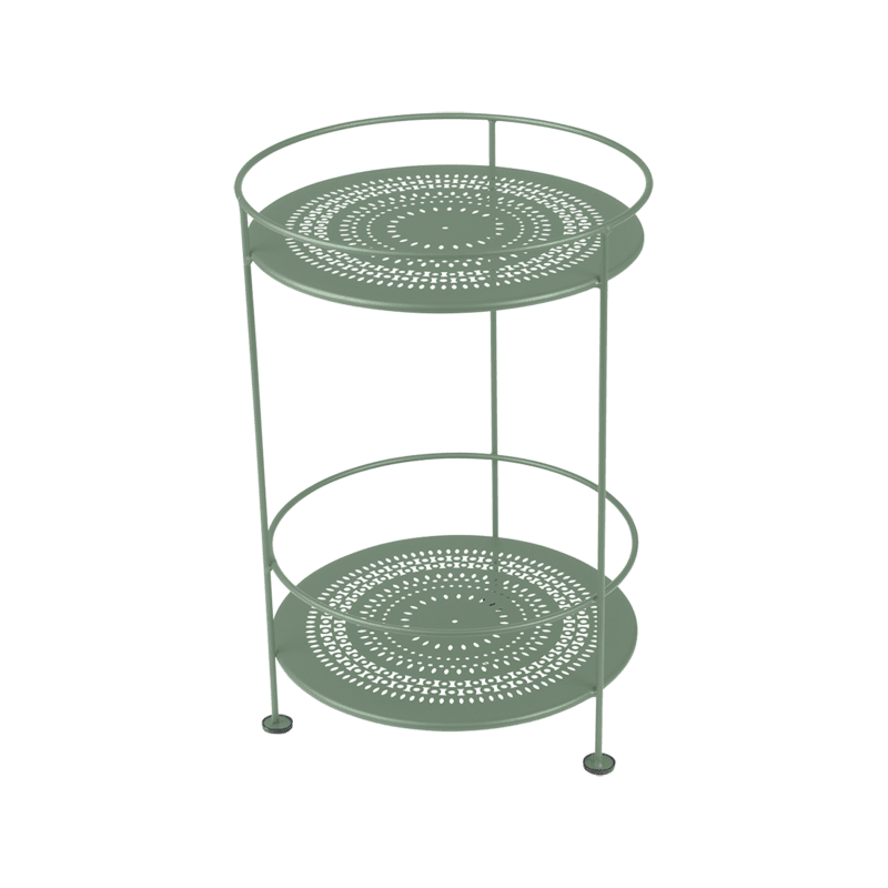 Guinguette Side Table with Perforated Double Top