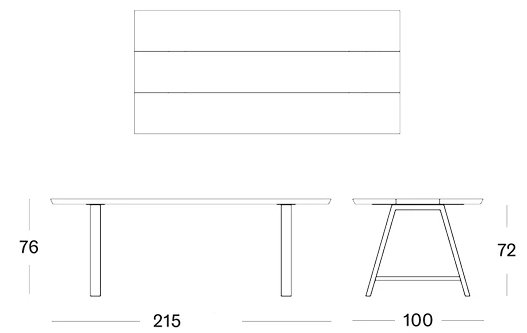 Matteo Dining Table 215x100