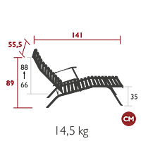 Bistro Chaise Longue