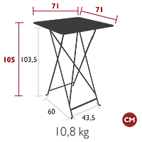 Bistro High Table 71x71