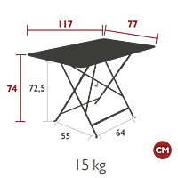 Bistro Table 117x77