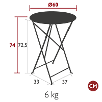 Bistro Table D60