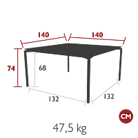 Calvi Table 140x140