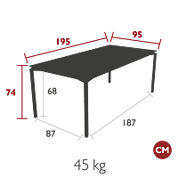 Calvi Table 195x95