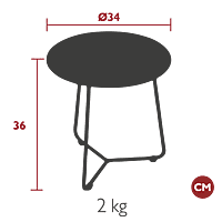 Cocotte Side Table D34