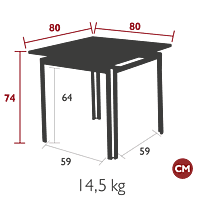 Costa Table 80x80