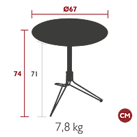 Flower Pedestal Table D67