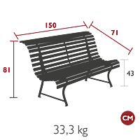 Louisiane Bench 150