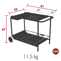 Luxembourg Side Bar / Trolley Bar