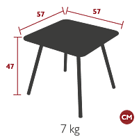 Luxembourg Kid Table 57x57