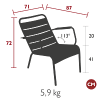 Luxembourg Low Armchair