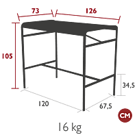 Luxembourg High Table 126x73