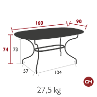 Opera+ Oval Table 160x90