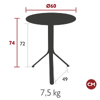 Rest'o Table D60