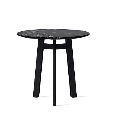 Groove Side Table Nero Marble Top