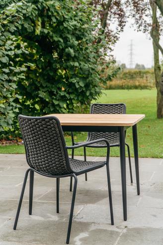 Max Dining Table 90cm Teak Top