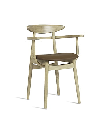 Teo Dining Armchair Natural Oak