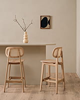 Titus Counter Stool Natural Oak