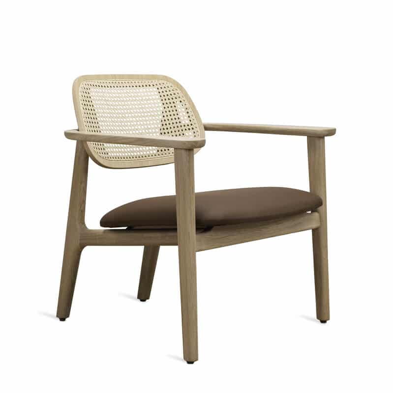 Titus Lounge Chair Natural Oak