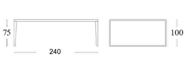 Volta Dining Table 240x100cm