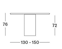 Ari Round Dining Table 130cm