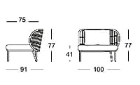 Kodo Modular 1 Seater Left