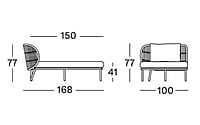 Kodo Modular Chaise Longue Right