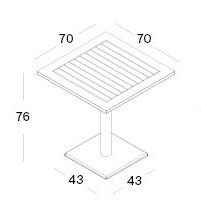 Quadro Bistro Table Outdoor